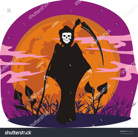 Grim Reaper Stock Vector Royalty Free 98159222 Shutterstock