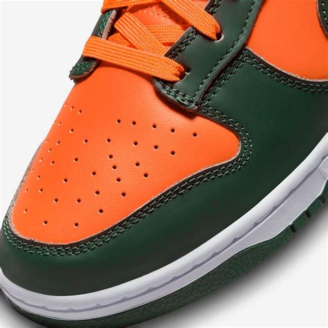 Nike Dunk Low Miami Hurricanes Dd1391 300 Release Date Sneakerfiles