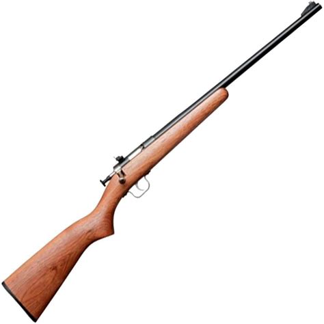 Crickett Wood Stock Compact Walnutblued Bolt Action Rifle 22 Long