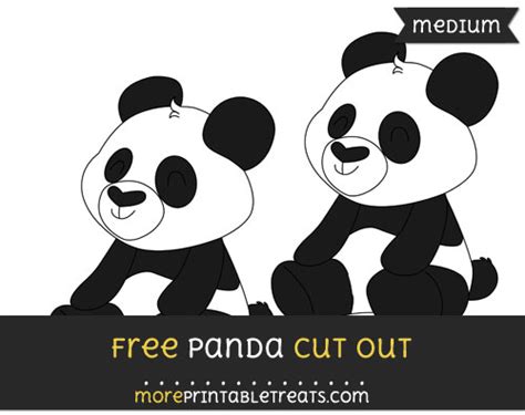 Panda Cut Out Medium