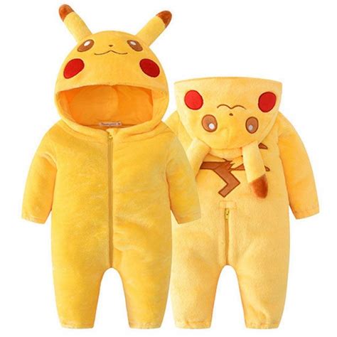 Pokemon Pikachu Onesie Baby Infant Pikachu Costume