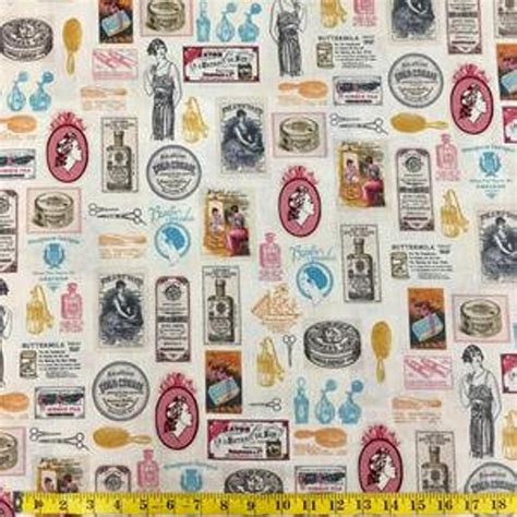 Robert Kaufman Heirloom Diary Collage Vintage Fabric By Etsy Collage