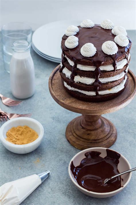 Chocolate Smores Cake With Homemade Marshmallow Fluff Le Petit Eats