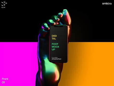 Download iPhone in Foot Figma Free Mockup by Nick Ohmy