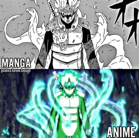 Mitsuki Using Sage Mode Anime Vs Manga ️ ️ ️ Impressive Naruto
