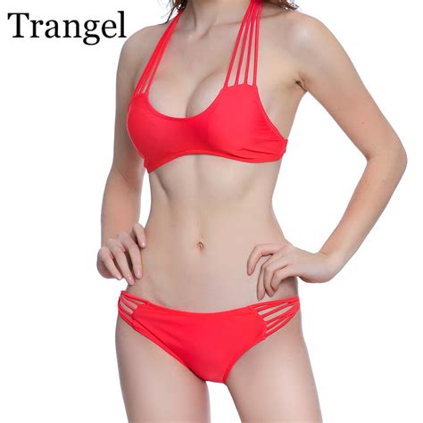 Buy Trangel 2018 Bikinis Women Swimwear Halter