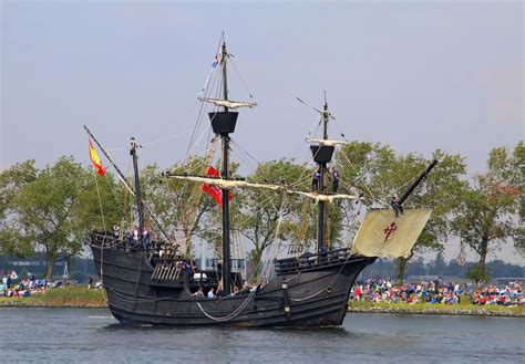 A Replica Of The Victoria The First Ship To Circumnavigate The Globe
