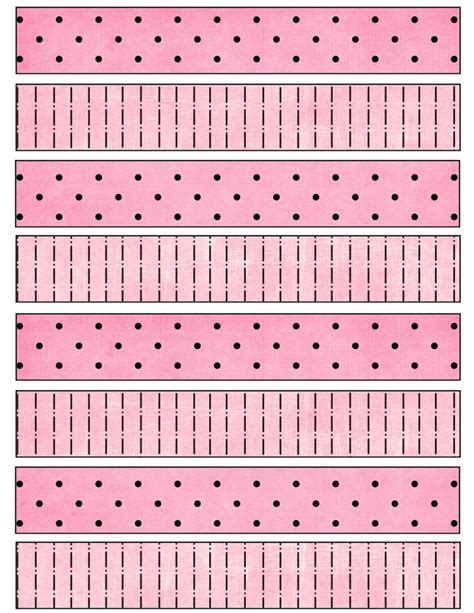 Free Printable Pink Paper Chains