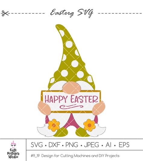 Easter gnome SVG Bundle Gnome set svg Spring gnome SVG png | Etsy
