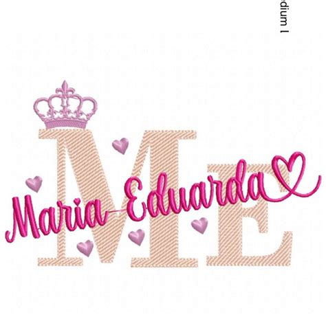 Matriz De Nome Maria Eduarda Produtos Personalizados No Elo7