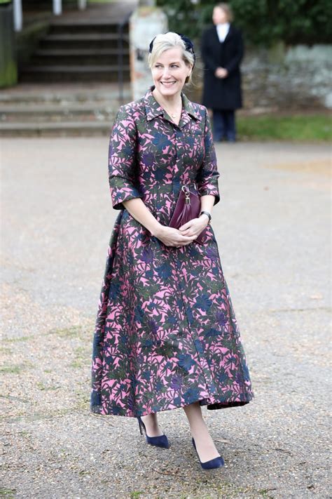 Sophie Countess Of Wessex At The Christmas Day Church Service 2017