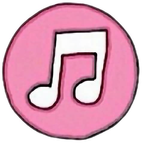 Pink Music Symbol Freetoedit Sticker By Satanicbarbie