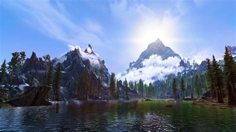 Landscape Screen Shot Video Games The Elder Scrolls V Skyrim 4k