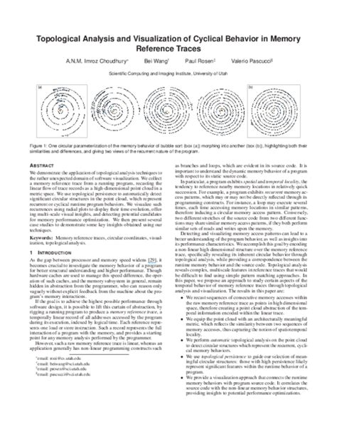 (PDF) Topological analysis and visualization of cyclical ...