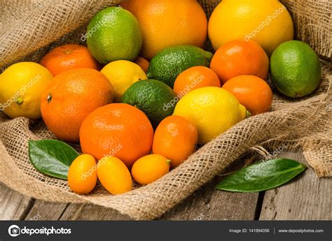 Fresh Citrus Fruits Stock Photo By ©sergpoznanskiy 141994056