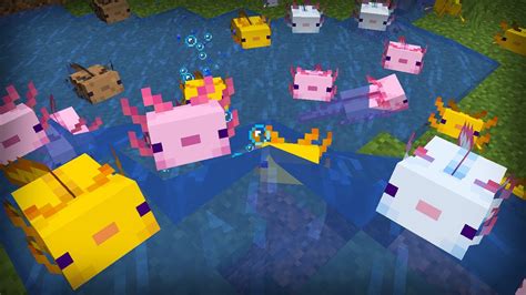 Axolotl Mob Now In Minecraft 117 20w51a Cave And Cliff Snapshot Live