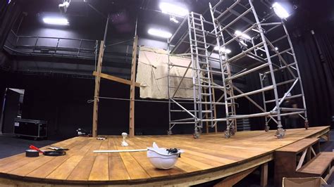Behind The Scenes Black Box Theatre Set Up Time Lapse Youtube