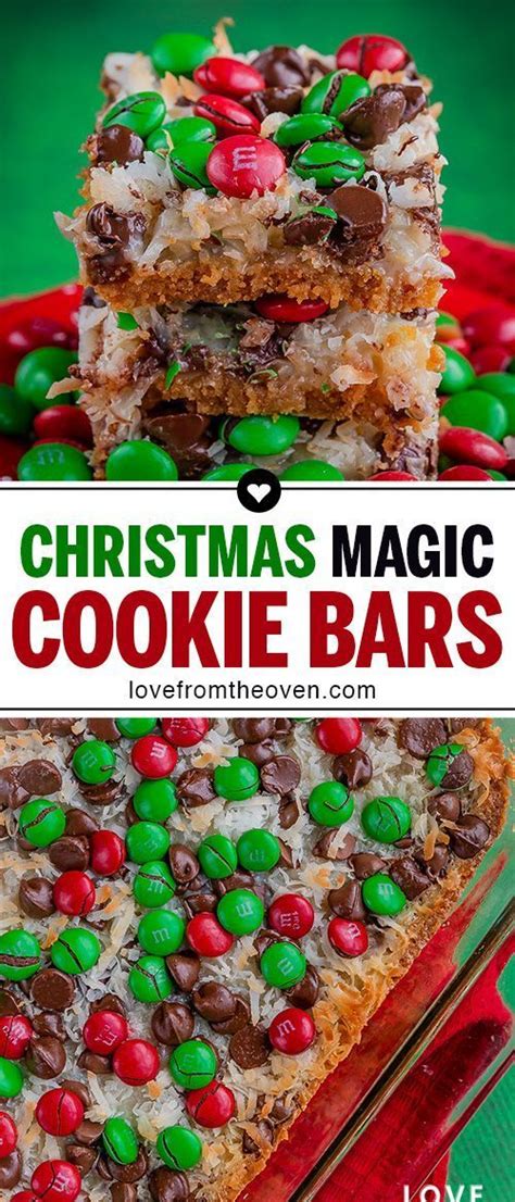 Christmas Magic Cookie Bars Cookies Recipes Christmas Easy Christmas Cookie Recipes