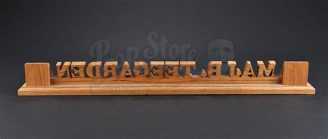 Teegarden Desk Name Plate Prop Store Ultimate Movie Collectables