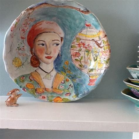 New Bowl For Rosie Julie Whitmore Pottery Naive Art