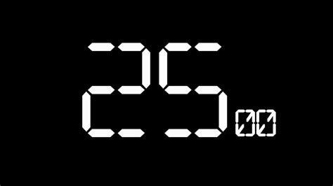 25 Minute Digital Countdown Timer Youtube