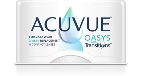 johnson and johnson vision announces availability of acuvue oasys with transitions light