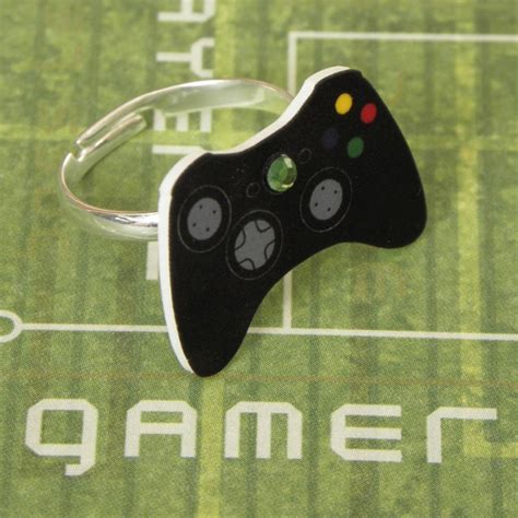 Girl Gamer Black Xbox 360 Elite Video Games Controller Ring Etsy