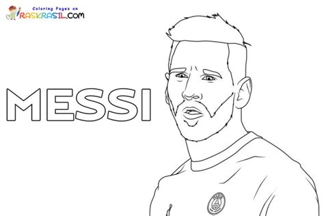 Coloriage Lionel Messi à Imprimer