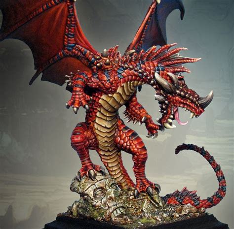 Pathfinder Red Dragon Dungeons And Dragons Miniatures Dragon