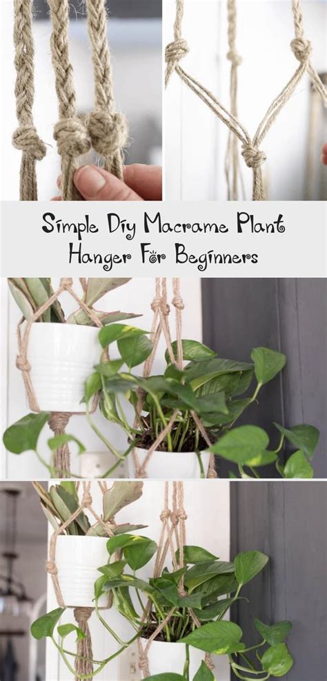 How To Make A Macrame Plant Hanger For Beginners Wiki Hows