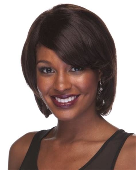 Lace Front Human Hair African American Wigs Short Bob Wig