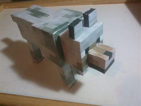 Papercraft Minecraft Wolf 01 By Luvini On Deviantart