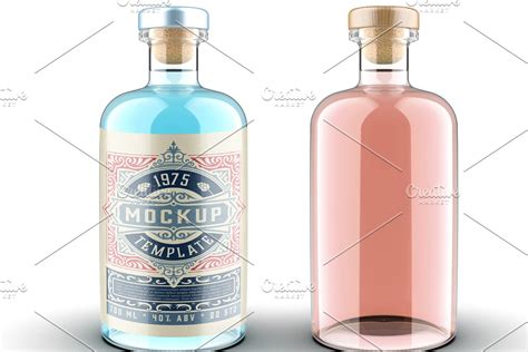 Download 85+ Best Gin Bottle Mockup Templates | Free & Premium