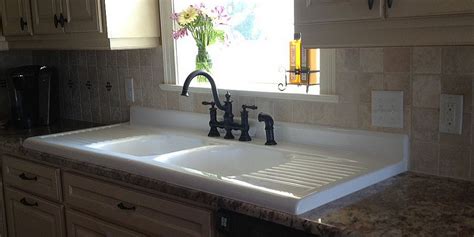 Granite sinks with a drainboard. Double Bowl Double Drainboard Sink - Model #DBDW6625 in ...