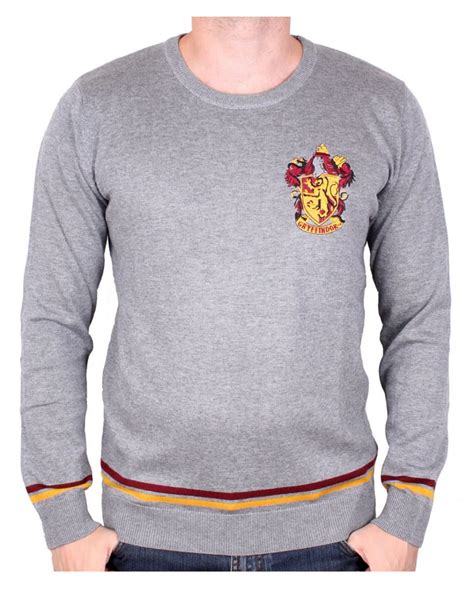 Harry Potter Gryffindor Pullover Grau Für Erwachsene Harry Potter Fans