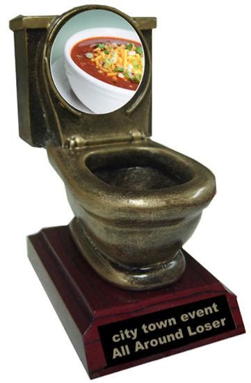Resin Chili Bowl Cook Off Toilet Trophy Buy Awards And Trophies
