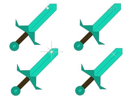 How To Draw A Minecraft Sword With Pictures Wikihow