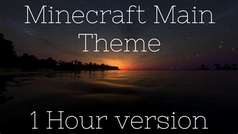 Minecraft Theme ~ 1 Hour Version Musaholic Youtube