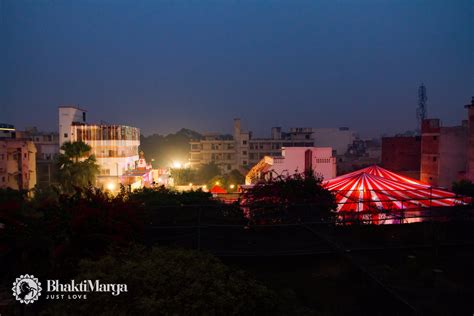 Bhakti Marga Ashram Temple And Main Tent Of The Inauguration Photo