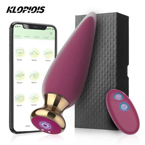 Anal Plugs App Remote Control Anal Vibrator Bluetooth Butt Plug For