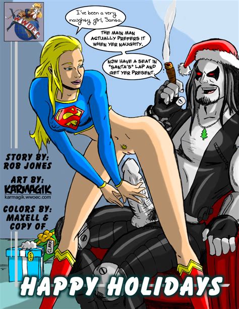 Post 99142 Christmas Comic Copyof Dc Happy Holidays Kara Zor El Karmagik Lobo Supergirl