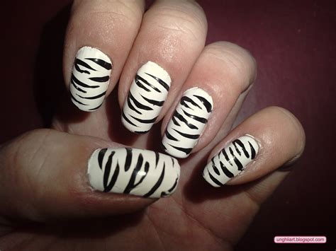 zebra nails 1 ~ modele unghii