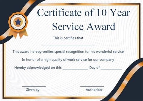 Certificate Of Years Of Service Template Free 14 Certificate Of