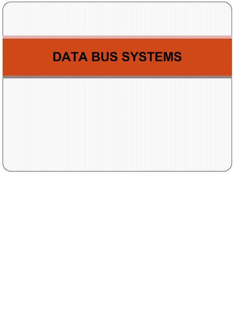 Pdf Data Bus Systems Dokumentips