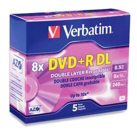 Dvd R Verbatim Dl Gb X Caja Con Pzas Mm V Env O Gratis