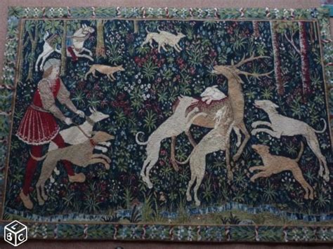 Tapisserie D Aubusson Scène De Chasse Tapisserie Aubusson Tapisserie Moyen Age