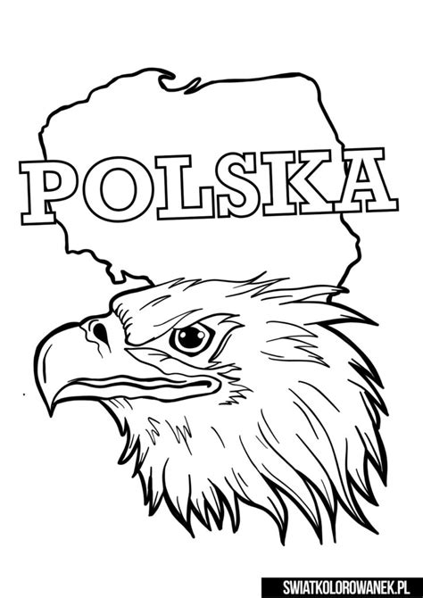 Kolorowanka Polska Orzeł Darmowe kolorowanki do druku