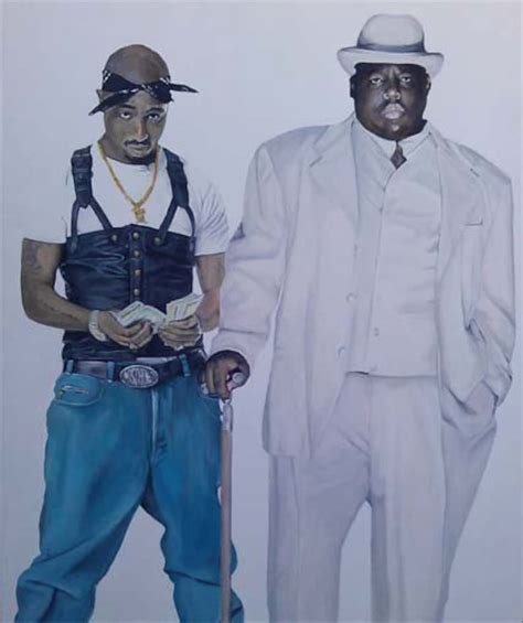 Tupac And Notorious Big Acrylic Handpainted Art Canvas Etsy