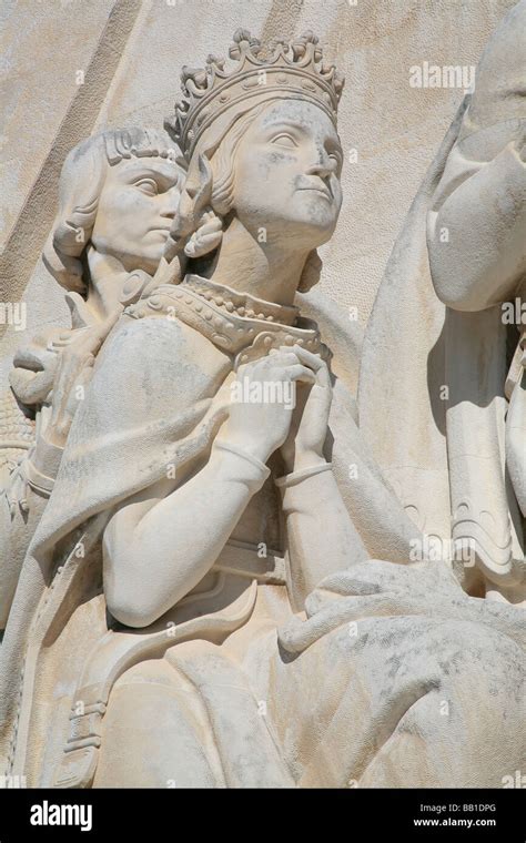 Close Up Of Queen Philippa Of Lancaster On The Monument To The