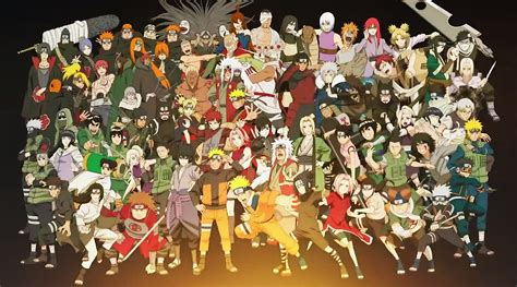 All Characters On Naruto Anime Cartoon Movie Hd Wallpaper